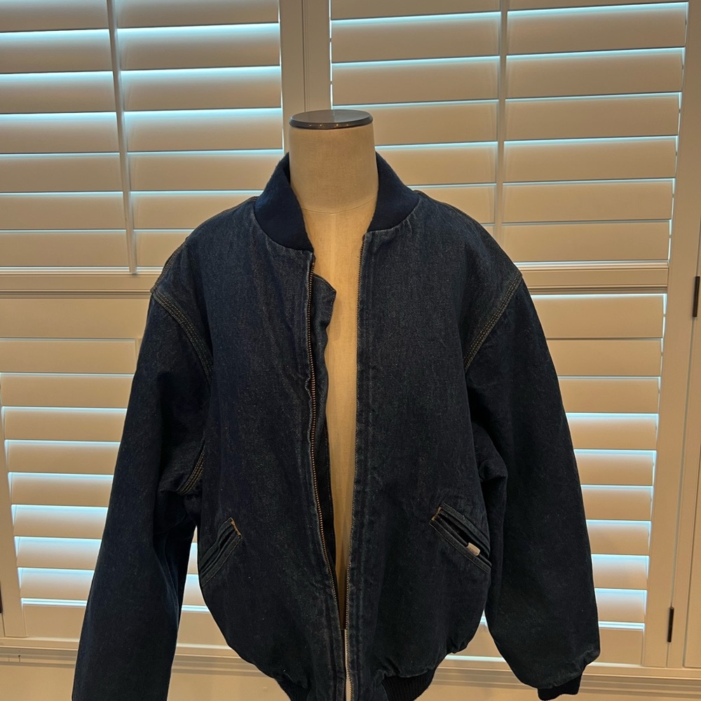 Vintage 90s Carhartt Southwest denim blue jacket